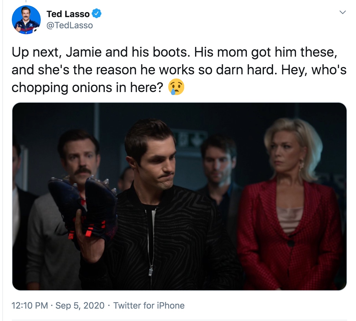 Teds tweet about jamies sacrifice